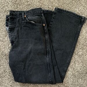 Vintage Wrangler Men's Relaxed Black Jeans